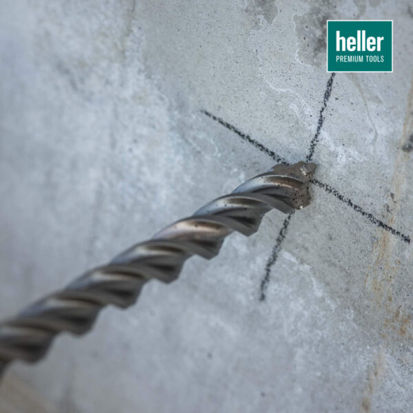 burghiu heller enduro trijet sds-max pentru beton - use