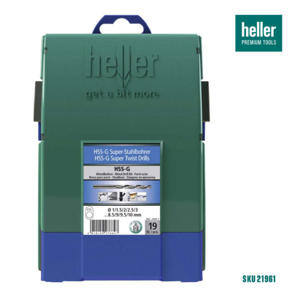 trusa burghie heller 900 superpro hss-g din 338 design 3d pentru metal 21961 box